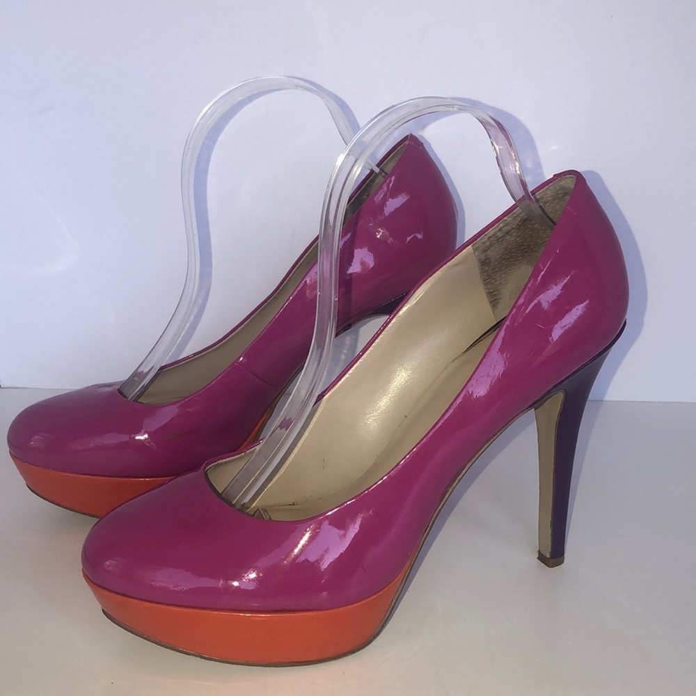 Nine West Multicolored Givemeo Platform Heels 10